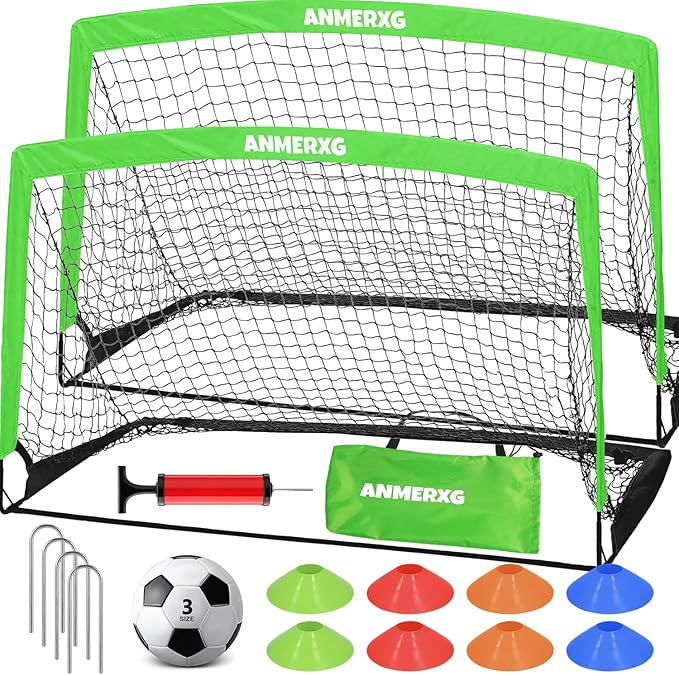 6x4FT / 9x5FT Kids Soccer Goal for Backyard