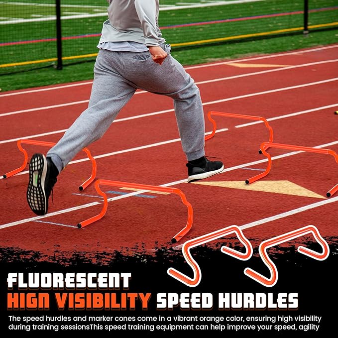 5 Pcs Speed Agility Training Hurdles Detachable Durable