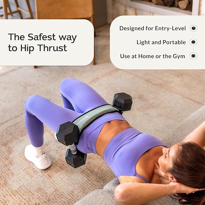 Mini Hip Thrust Belt for Gym or Home Workouts