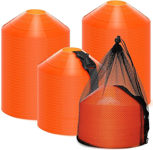 100 Pcs Soccer Training Cones Kit Field Pro