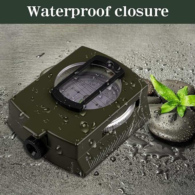Hiking Compass for Survival with– Waterproof Durable and