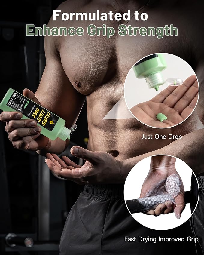 MANUEKLEAR 50/250ml Scented Gym Chalk Easy to Carry, Liquid Chalk Gym for Dry Hands and Enhance Grip, Lifting Chalk for Weightlifting, Gymnastics, Rock Climbing