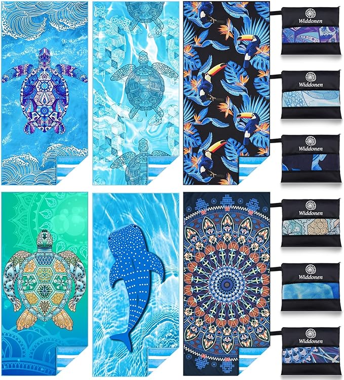Microfiber Lightweight Beach Towel Sand Free Quick Dry