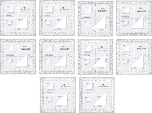 1.2mm Transparent Plastic Military UTM/MGRS Coordinate Scale Map