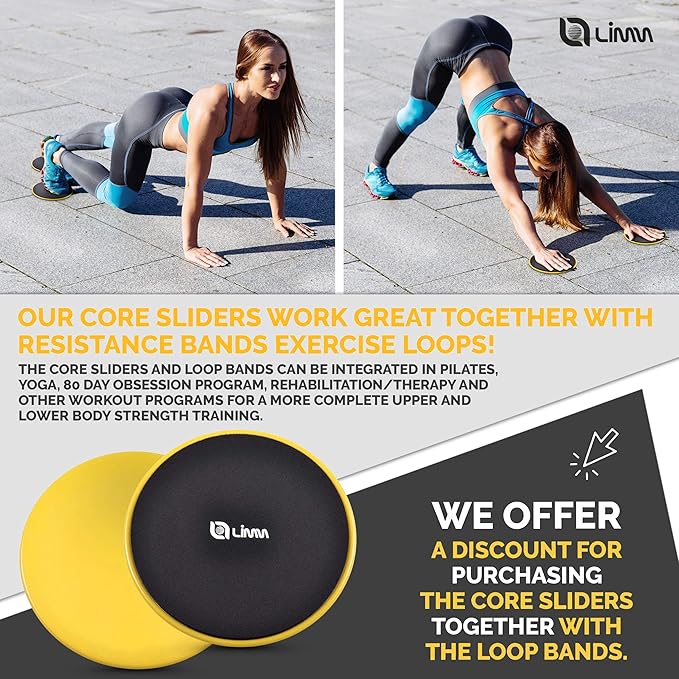Limm Core Sliders for Working Out - Exercise 2) -