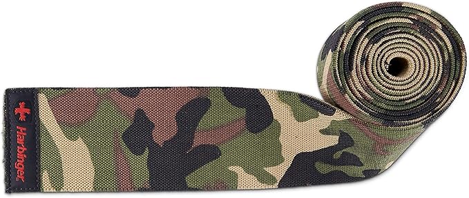 Harbinger Red Line 78-Inch Knee Wraps for Weightlifting (Pair)