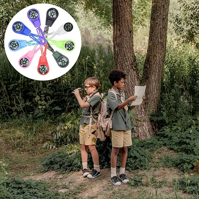 27 Pack Compass for Compass Hiking 9 Colors,