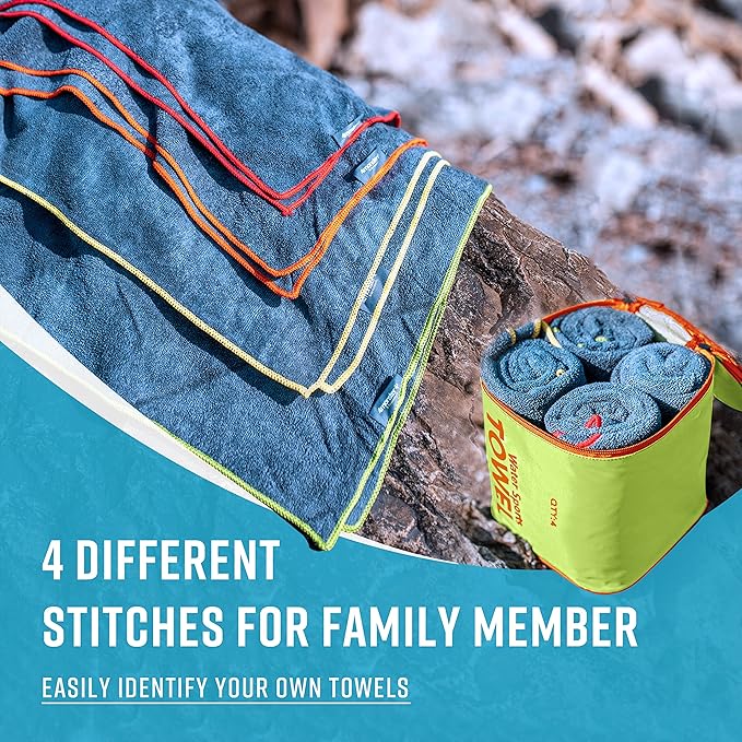 4Monster 4 Pack Microfiber Camping Towel Quick Dry
