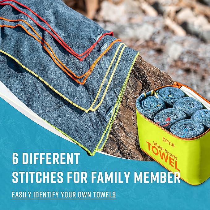 4Monster 4 Pack Microfiber Camping Towel Quick Dry