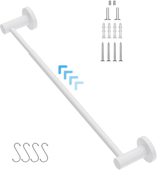 Adjustable Single Towel Bar 16 to 27.6 Inch 1" Diameter