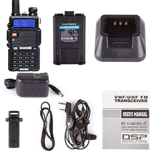 6 Pack Nicama Baofeng UV-5R Dual Band Two 144-148/420-450Mhz Walkie 1800mAh Li-ion
