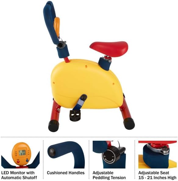 Kids Exercise Bike - Indoor Stationary Cycle Riding 4 and