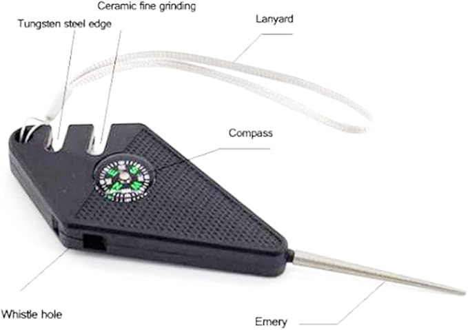 6-in-1 Survival Tool Pocket Knife Sharpener