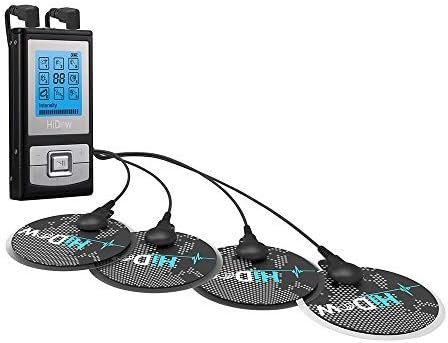 HiDow XP-Micro 8 Modes TENS EMS Combo Dual Channel Muscle Stimulator Pulse Massager for Pain Relief Physical Therapy