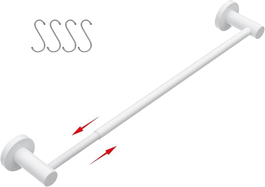 Adjustable Single Bath Towel Bar 16 to 27.6 Inch Kitchen,1" Tube