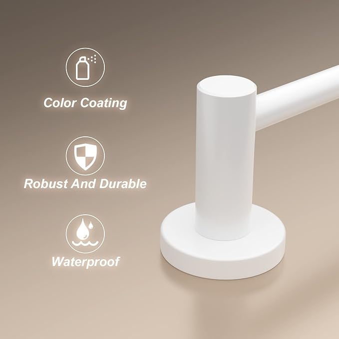 Adjustable Single Bath Towel Bar 16 to 27.6 Inch Kitchen,1" Tube