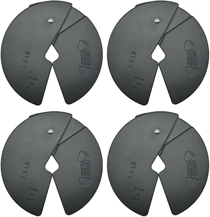 Micro Gainz Dumbbell Fractional 2.5 lb Weight Plate, Ideal for Micro Loading, (Choose Color) 4 Piece Fractional Weight Plates, Designed for Dumbbell Training, Made In USA