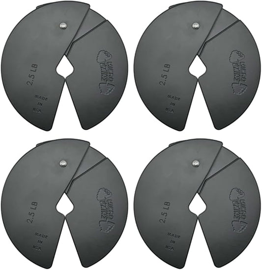 Micro Gainz Dumbbell Fractional 2.5 lb Weight Plate, Ideal for Micro Loading, (Choose Color) 4 Piece Fractional Weight Plates, Designed for Dumbbell Training, Made In USA