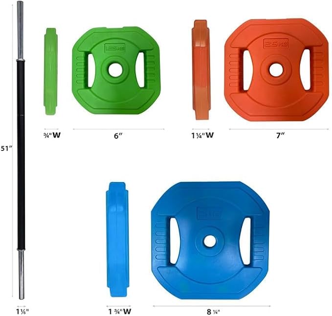 Adjustable Barbell Weight Set, Adjustable Free Weights for Home and Gym Workout