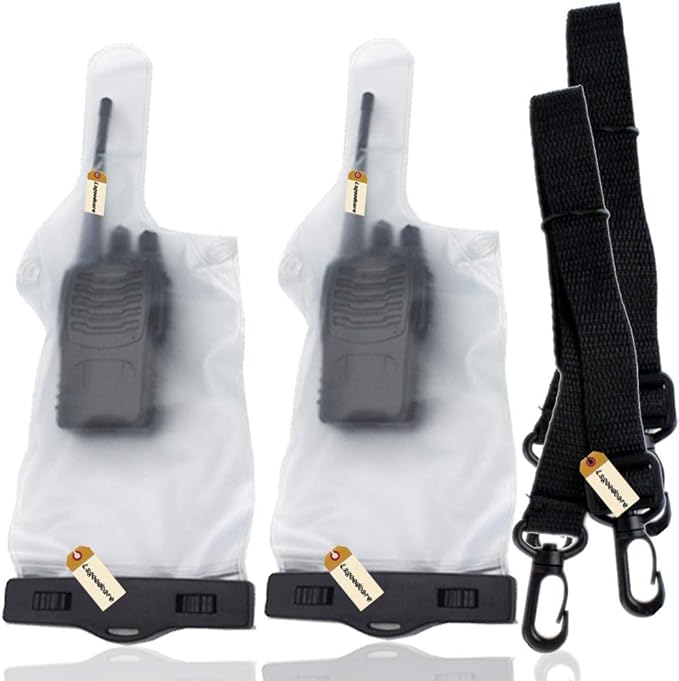 Lsgoodcare 2Pcs Portable Two Way Radio Waterproof Rainproof UV-3R UV-5R UV-5R PX-888 PX-888 Walkie Radio,5 Inch 13.8 Inch,