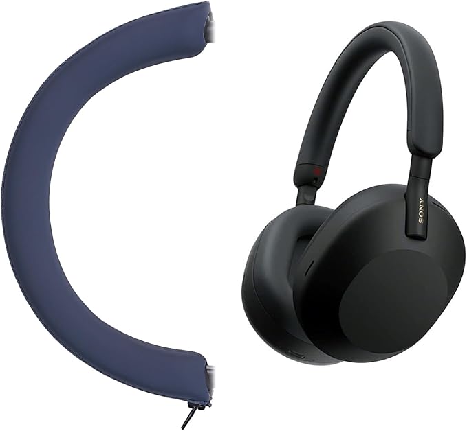 Headphone Headband Cover Sleeve for Sony Earphone WH-1000xm4/WH-1000XM3 Silicone Material Zipper Installation Sweat-Proof, dust-Proof and Easy to wash - Blue
