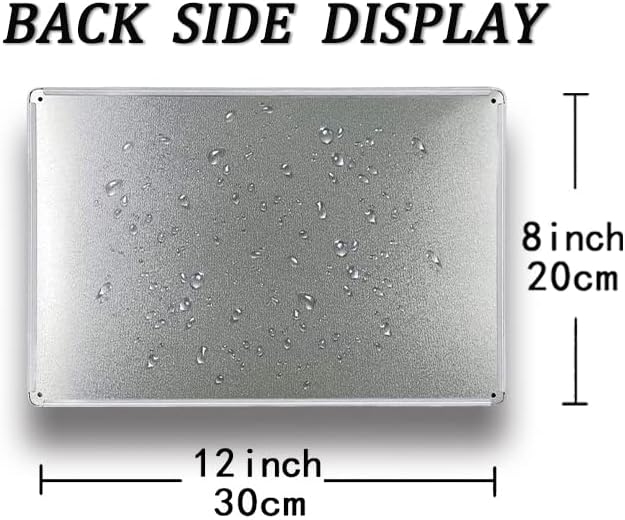 Hive Rules Funny Vintage Tin Sign Humble Kind 8x12 Inch