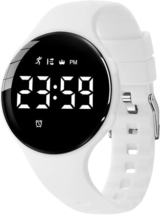 Kids Watches for Girls Boys Digital Sport Watch with Step Counter Pedometer Vibration Alarm Clock, No App Waterproof Fitness Tracker Kids Watch Boys Girls Teens Students Ages 5-16