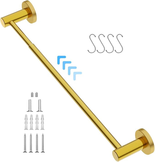 Adjustable 16 to 27.6 Inch Single Towel Bar SUS304 Stainless 1" Diameter