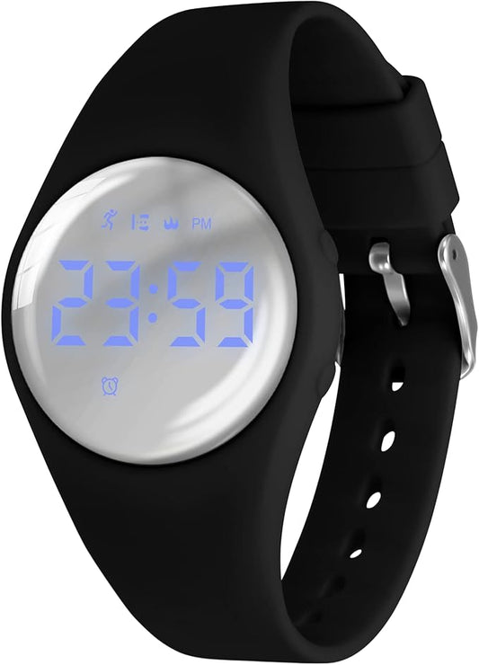 Kids Watches for Girls Boys Digital Sport Watch with Step Counter Pedometer Vibration Alarm Clock, No App Waterproof Fitness Tracker Kids Watch Boys Girls Teens Students Ages 5-16