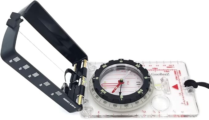 Map Baseplate Compass with Adjustable Declination Clinometer Magnifying