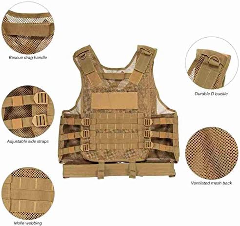 600D Tactical Airsoft Protective Vest for CS, Paintball Shooting
