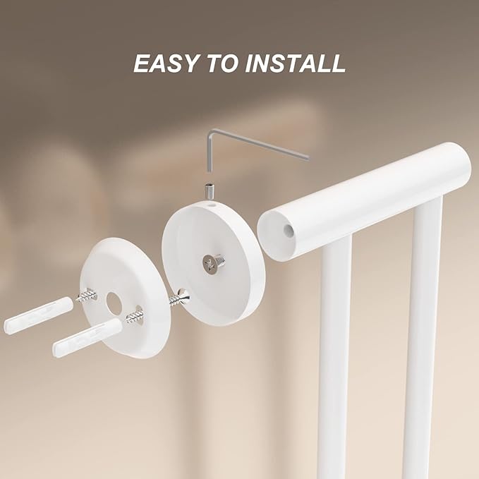 Adjustable Double Bath Towel Bar 16 to 27.6 Inch Kitchen,1" Tube