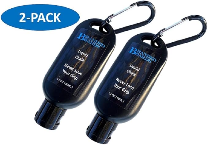 Liquid Chalk & Weightlifting Straps for Rock Climbing, Powerlifting, Cross Training, Mess Free Gym Approved, Dries Fast