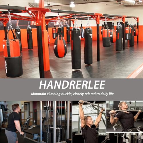 200 PCS 2'' Spring Snap Hook Carabiner, M5 3/16 Inch Galvanized Silver Steel Small Carabiner Clip, 220LBS Holding Capacity Quick Link Clip Keychain for Hammock Dog Leash & Camping Gym