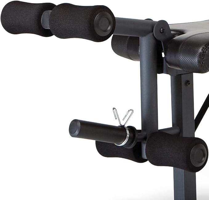 Marcy Competitor Adjustable Olympic Weight Bench with Leg Developer for Weight Lifting and Strength Training CB-729, Black