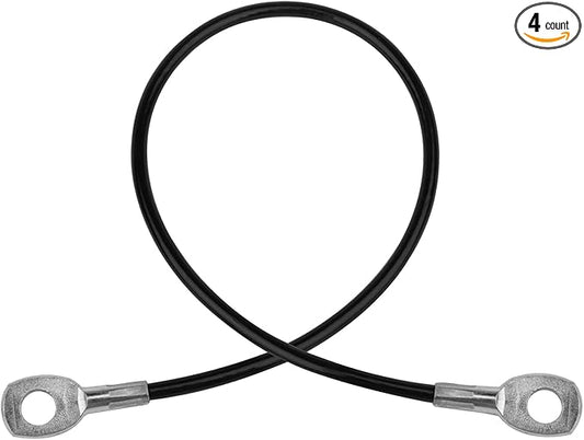 4 Pack 1'10" Fitness Replacement Gym Cable for Home Gym Pulley Equipment, Load 220 lb