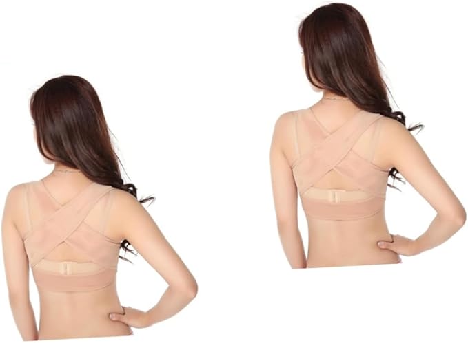 Healifty 2pcs Tank Tops Back Brace Womens Bras Push up Ladies Top Jacket Protective Gear Bracket Chest Support