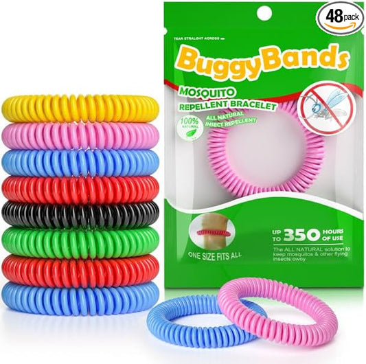 48 Pack Mosquito Bracelets