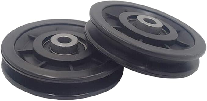 LFJ 90mm/3.5" Nylon Bearing Pulley Wheel Replace for Gym Equipment Part Cable Merchine