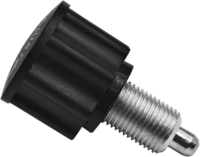 2 PCS M16 Pop Pull Pin Knob Pull Pin Spring Knob for Fitness Equipment, Bicycle Equipment Exercise Bike Replacement Parts, Black