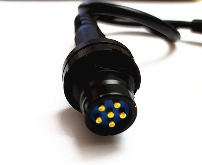 6-Pin Radio PTT Adapter Cable Compatible with Baofeng UV-5R UV-82, etc.