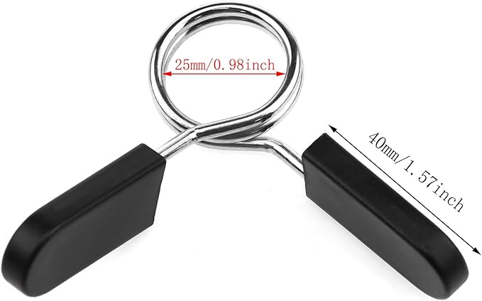 Lovelysp Spring Collar Clips 1Inch/25mm Barbell Dumb Bell Locks-4PCS