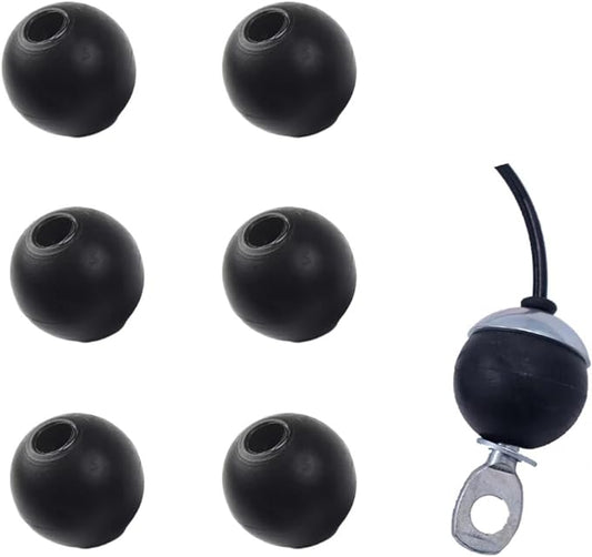 6 Pack Fitness Pulley Cable Ball Stopper Attachment Replacement Stop Balls Joint Parts for Gym Pulley Machine Equipment Wire Rope Exercise Components Repair