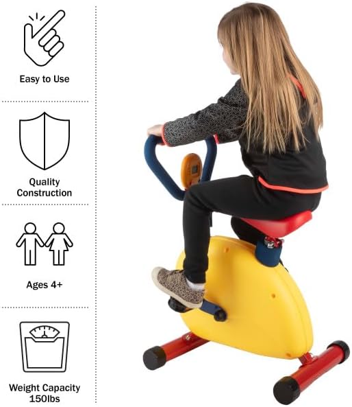 Kids Exercise Bike - Indoor Stationary Cycle Riding 4 and