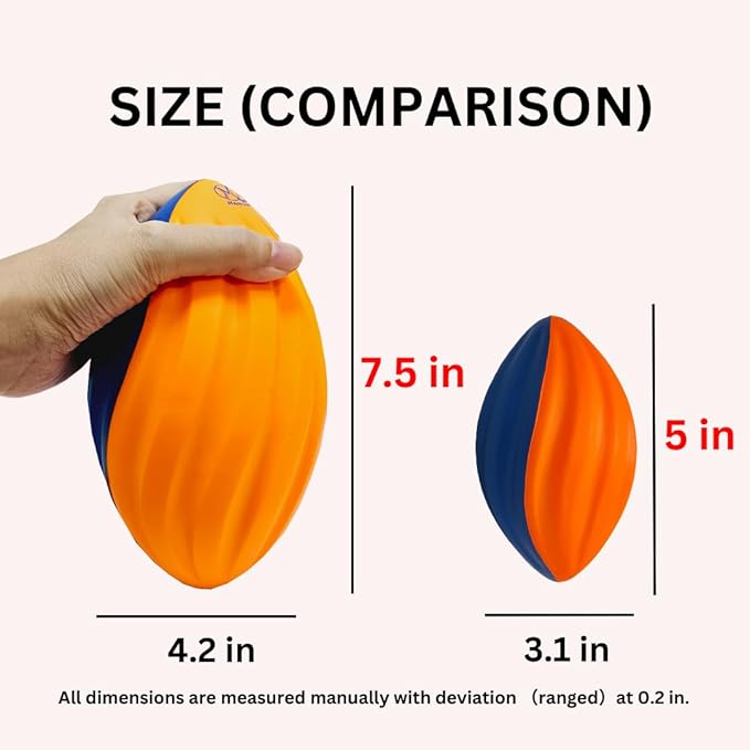 Macro Giant PU Foam Football 6 Inch, 5 Inch,
