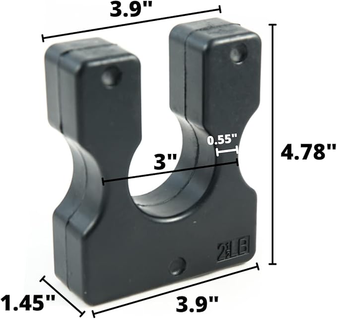 Ader Weight Stack Adapter Plates- 2.5 Lbs Sold 6 Pieces