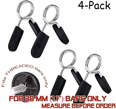 4pcs Spring Clip Collars 28 mm (1.1 inches)