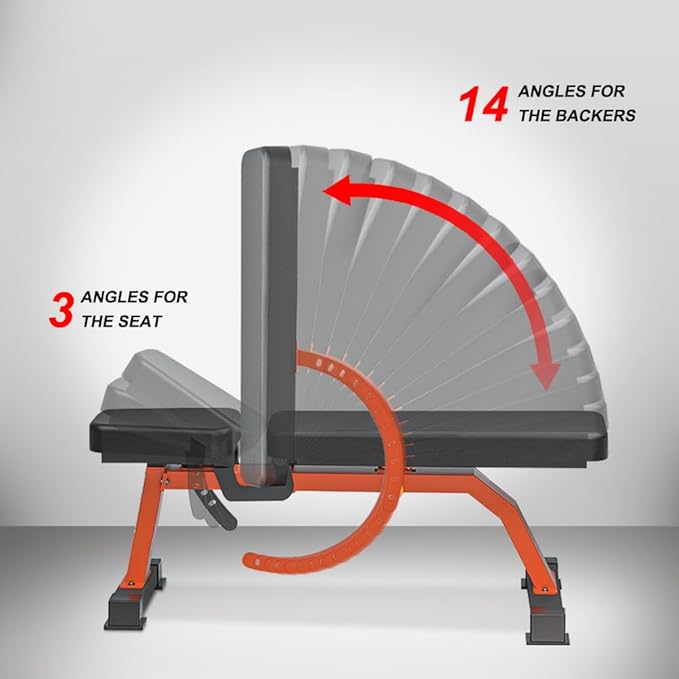 Adjustable Bench, Professional Weight Bench, Incline Flat Decline