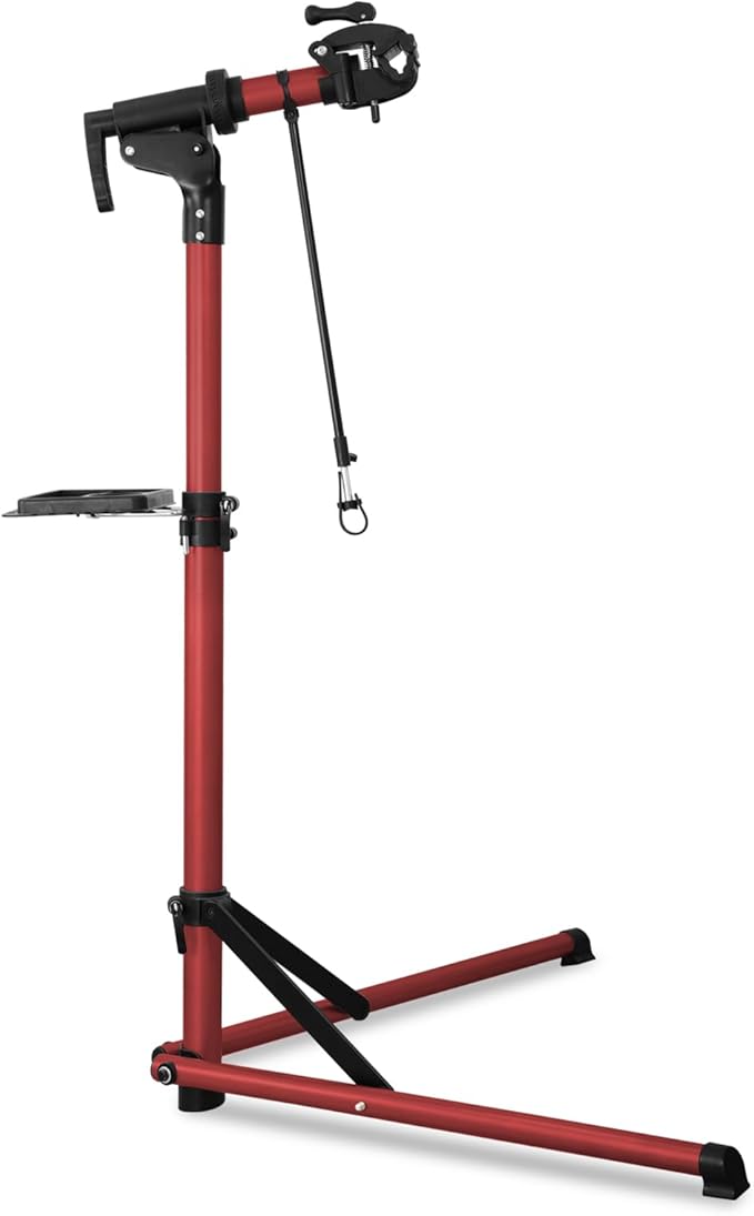 Heavy Duty Electric Bike Repair Stand Max 110 lbs, Portable Aluminum Bicycle Stand Manintenance Workstand,Suitable for Any BIke, Heavy E-Bike, Mountain Bike and Road Bike etc