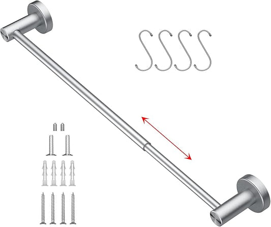 Adjustable 16 to 27.6 Inch Single Towel Bar SUS304 Stainless 1" Diameter